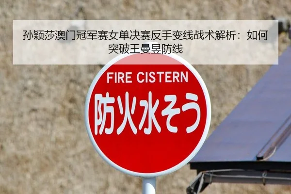 孙颖莎澳门冠军赛女单决赛反手变线战术解析：如何突破王曼昱防线